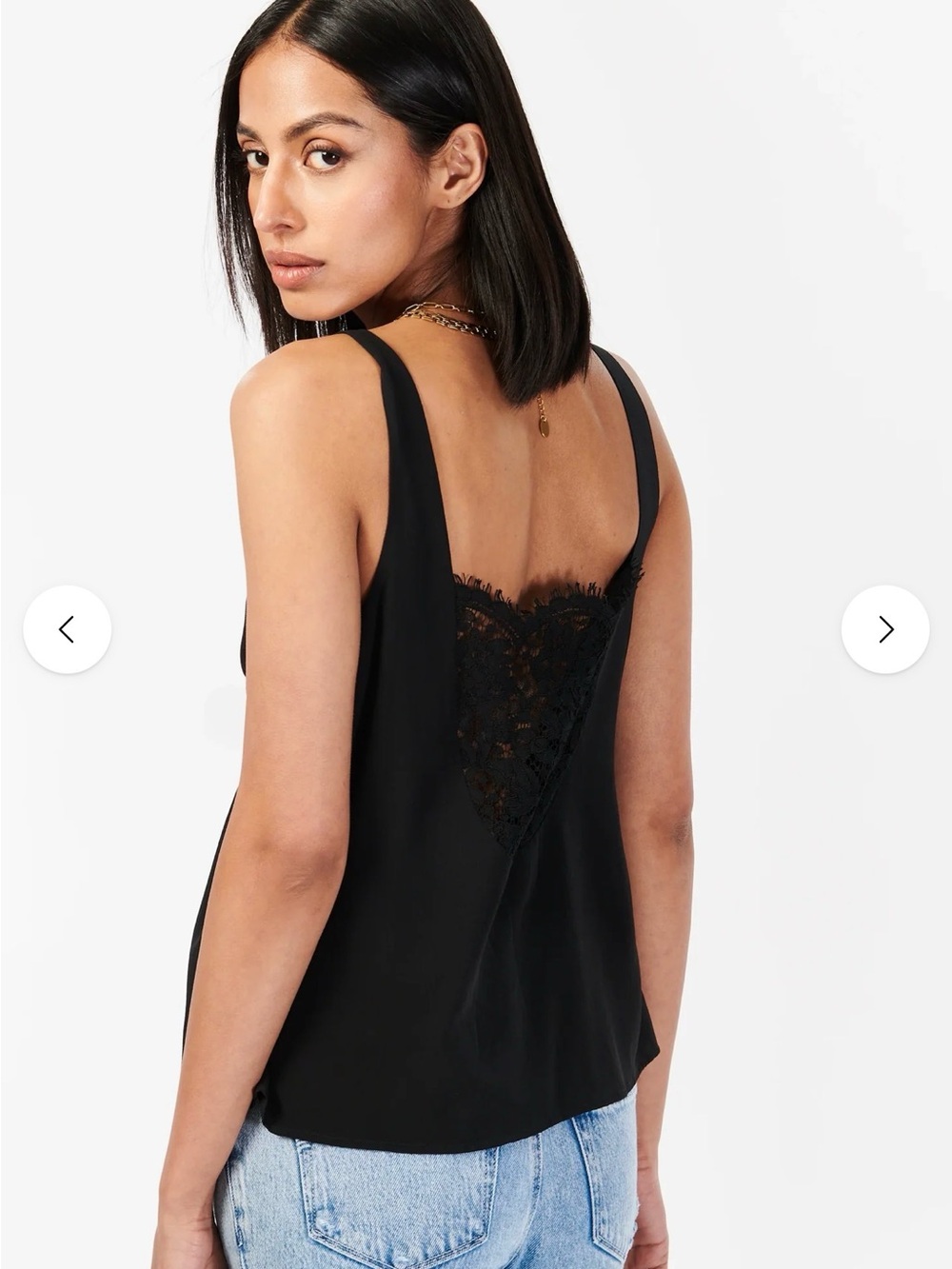Cami NYC MARLENY CAMISOLE BLACK Lace-Back Camisole